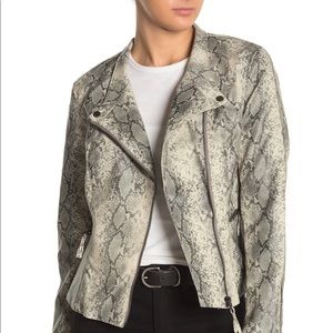 Blank NYC snakeskin jacket NWT